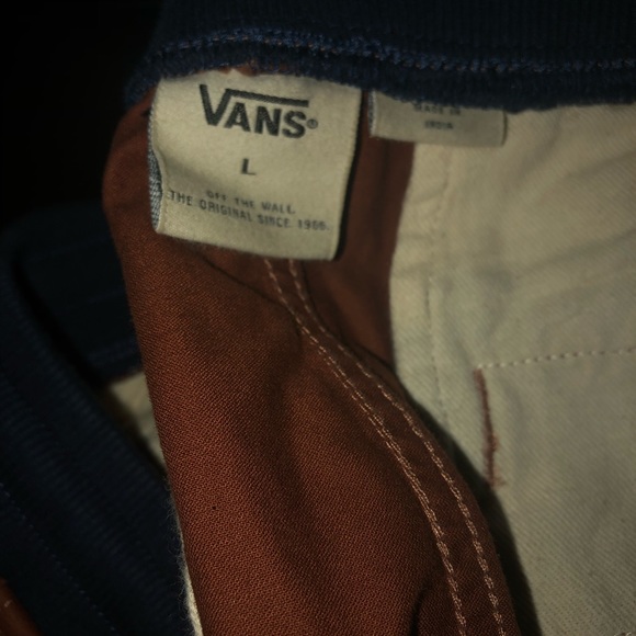 Large Vans Rust Joggers - Picture 1 of 2
